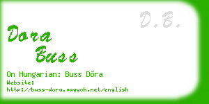 dora buss business card