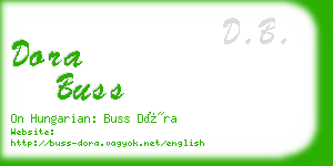 dora buss business card